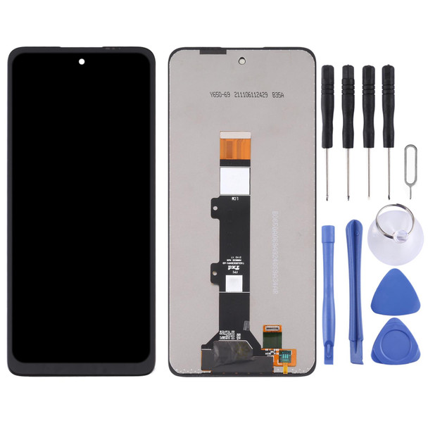 LCD Screen and Digitizer Full Assembly - Motorola Moto G22