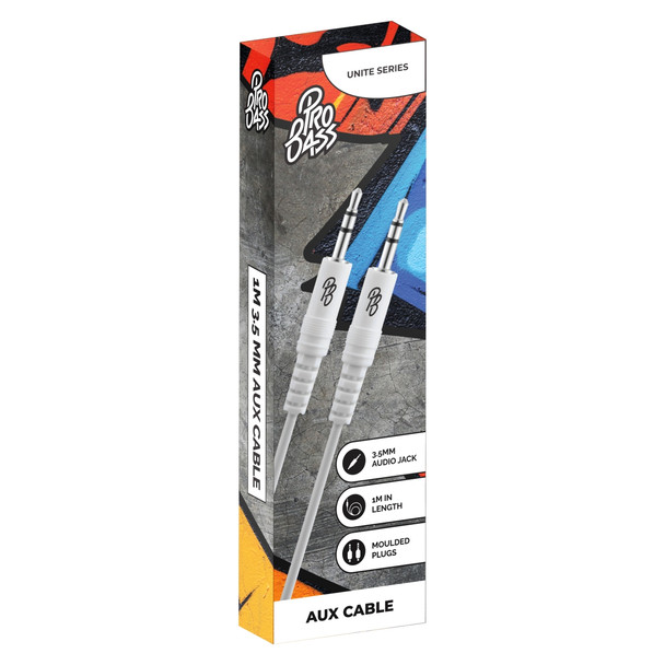 Pro Bass Unite Series- Boxed Auxiliary Cable