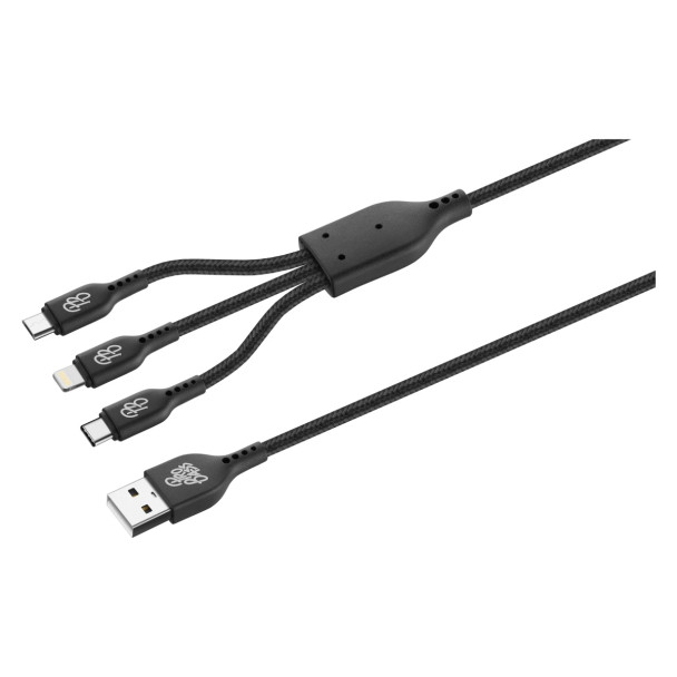 Pro Bass Braided 3 in 1 Charge Cable