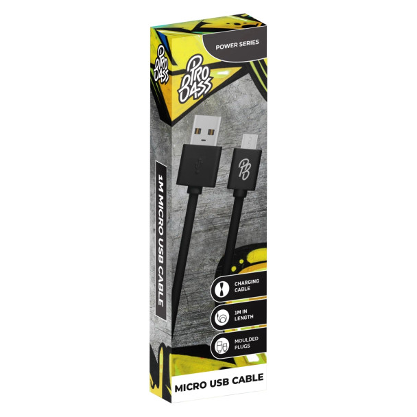 Pro Bass Power Series Boxed Round Micro USB Cable