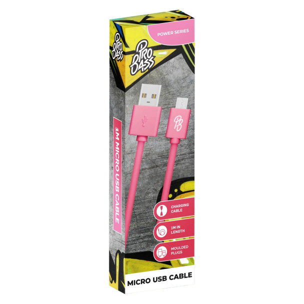 Pro Bass Power Series Boxed Round Micro USB Cable