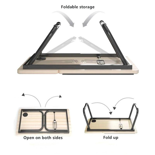 Adjustable Versatile Table Desk With Cup Holder