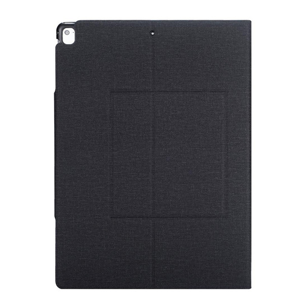 T129 - iPad Pro 12.9 inch (2017) / (2015) Ultra-thin One-piece Plastic Bluetooth Keyboard Leather Tablet Case with Stand Function (Black)