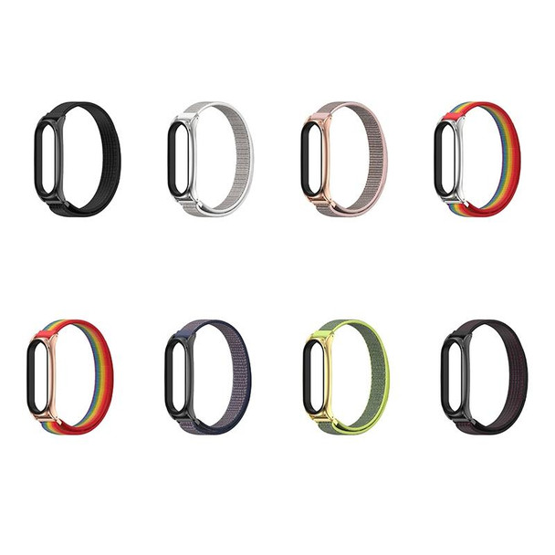 Xiaomi Mi Band 6 / 5 / 4 / 3 Mijobs Nylon Loop Plus Watch Band Watch Band(Black)