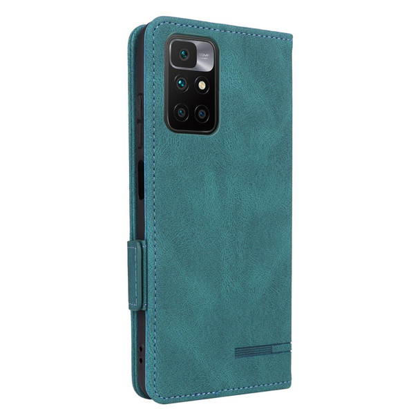 Xiaomi Redmi 10 5G/Note 11E Magnetic Clasp Flip Leather Phone Case(Green)