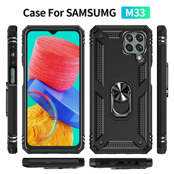 Samsung Galaxy M33 5G Shockproof TPU + PC Phone Case(Black)