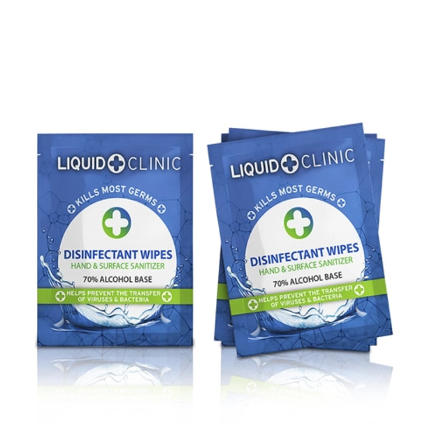 Liquid Clinic - Sachet Wipe 10 pack Individually Wrapped