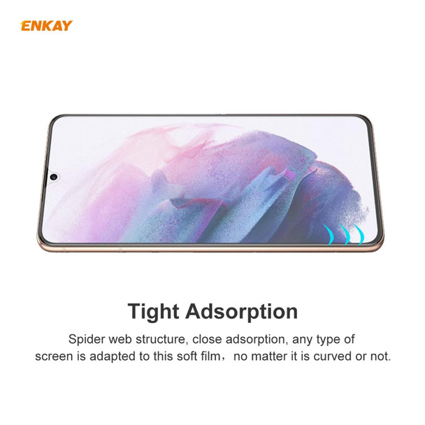 Samsung Galaxy S21+ 5G 10 PCS ENKAY Hat-Prince 0.1mm 3D Full Screen Protector Explosion-proof Hydrogel Film