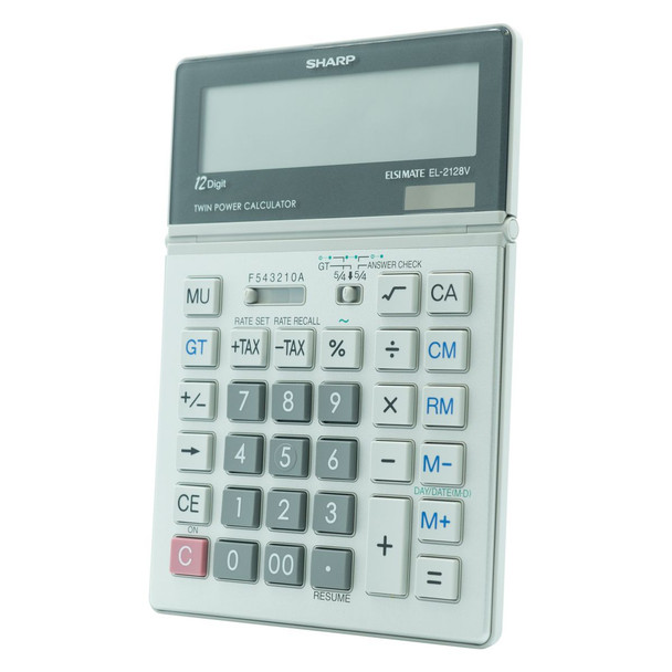 Sharp El2128V Semi-Desk Calculator