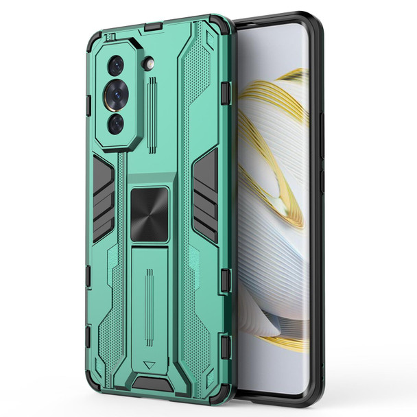 Huawei Nova 10 Pro 4G Supersonic PC + TPU Shock-proof Protective Phone Case with Holder(Green)