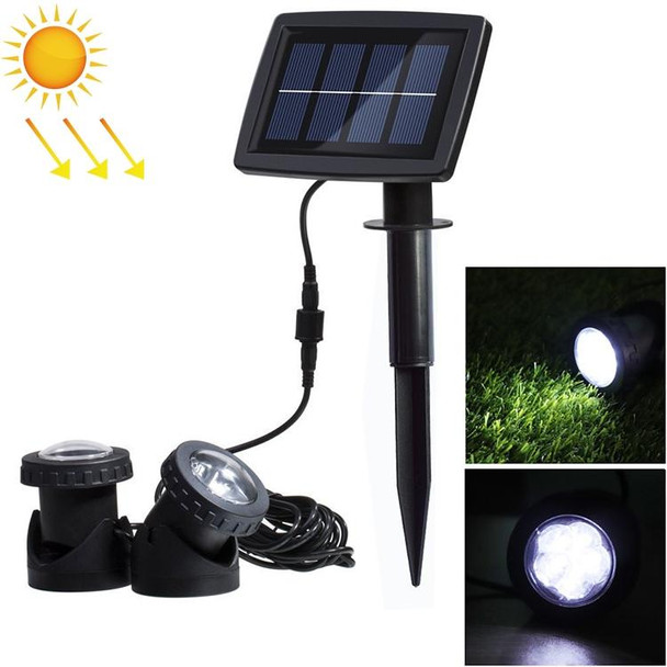 Two Heads LED Outdoor Waterproof Solar Underwater Spotlight Floodlight