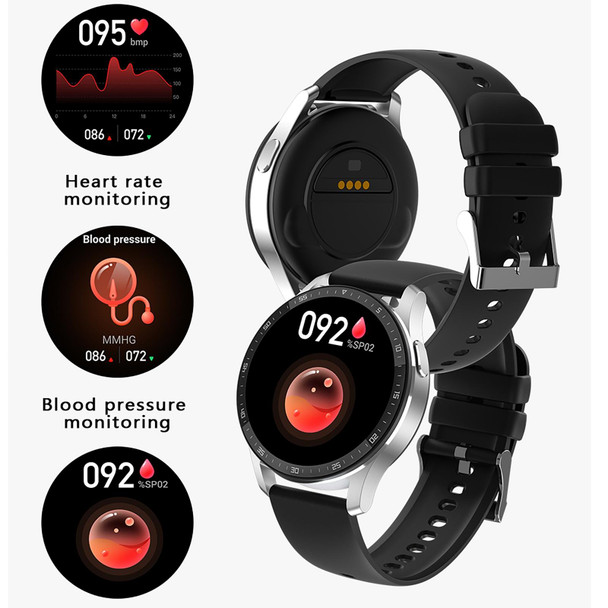 X7 1.32 Inch IPS Touch Screen 2 in 1 Bluetooth Earphone Smart Watch, Supports Heart Rate Monitoring/Blood Oxygen Detection/Bluetooth Music(Black)