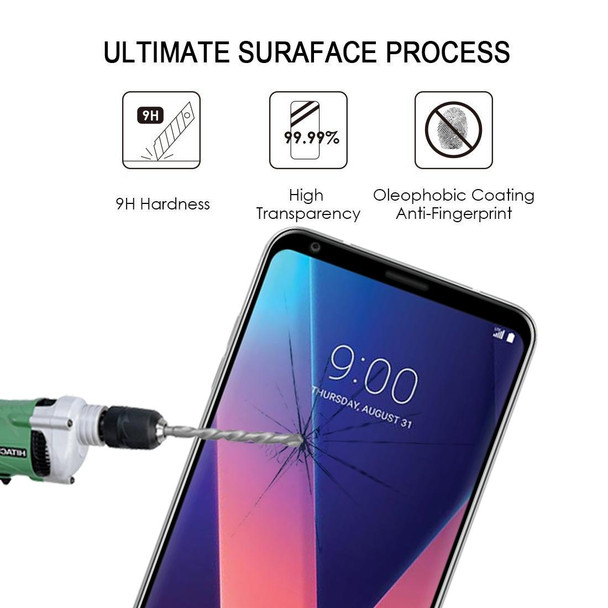 LG V30 Full Glue Full Screen Tempered Glass Film