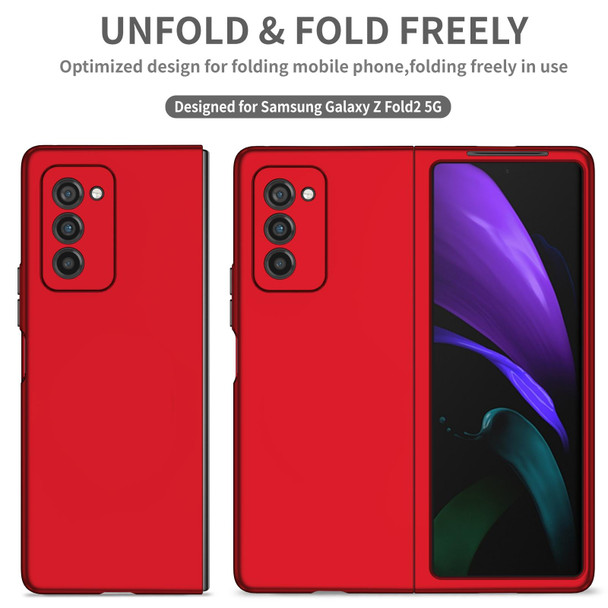 Samsung Galaxy Z Fold2 5G Armor Foldable Phone Case(Red)