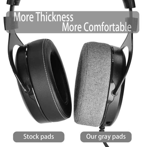 1Pair Earmuffs Earpads  for CORSAIR HS50 Pro HS60 Pro HS70 Pro(Grey Linen Thickened)