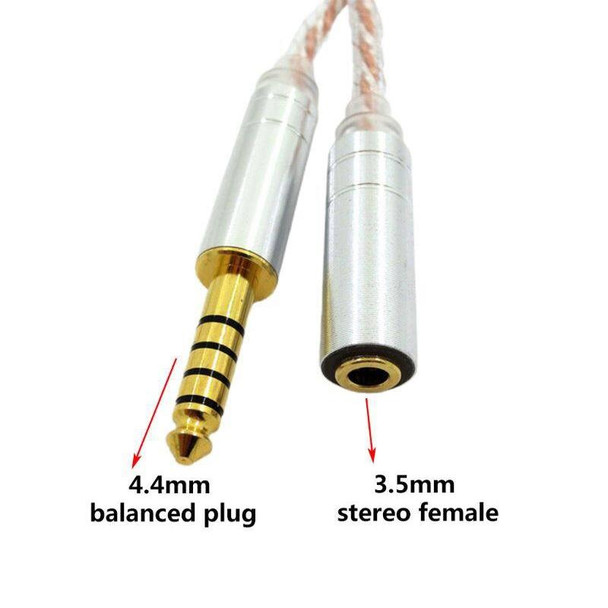 ZS0156 Balanced Inter-conversion Audio Cable(4.4 Balance Male to 3.5 Stereo Female)