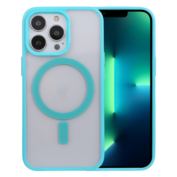 Acrylic + TPU Magsafe Magnetic Phone Case - iPhone 14 Pro Max(Sky Blue)