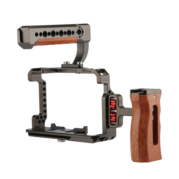 PULUZ Video Camera Cage Stabilizer for Sony A7 III & A7M3 / A7R3 & A7R III, without Handle(Bronze)