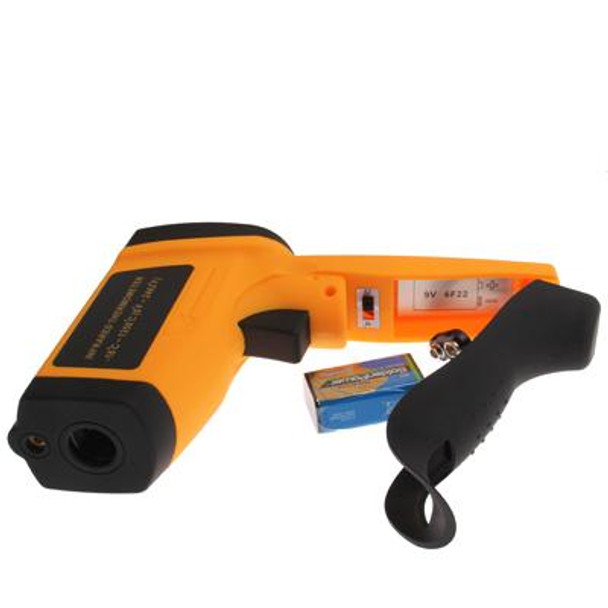 Infrared Thermometer, Temperature Range: -18 - 1350 Degrees Celsius(Orange)