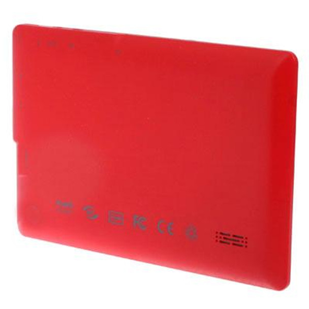 7.0 inch Tablet PC, 512MB+4GB, Android 4.2.2, 360 Degrees Menu Rotation, Allwinner A33 Quad-core, Bluetooth, WiFi(Red)
