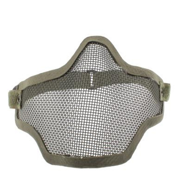 Half Face Net Mesh Style Protection Mask with Elastic Strap(Army Green)