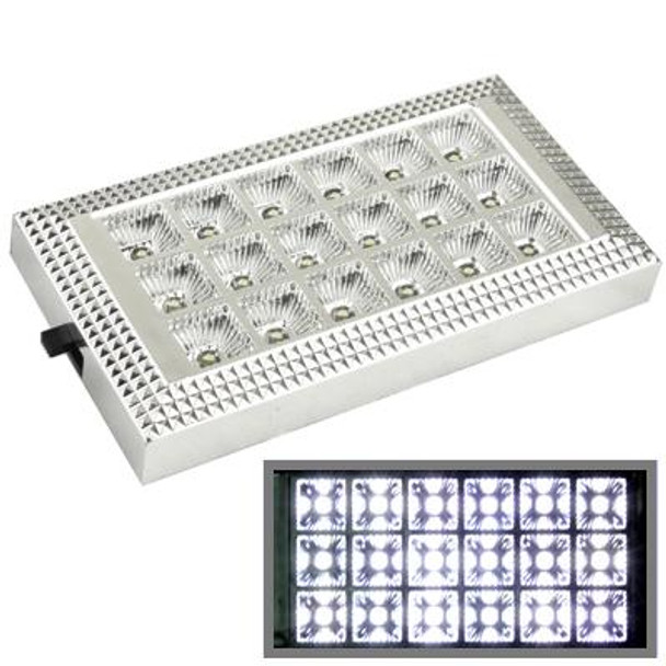 White Interior 18 LED Roof Light for Vehicle (DC 12V)