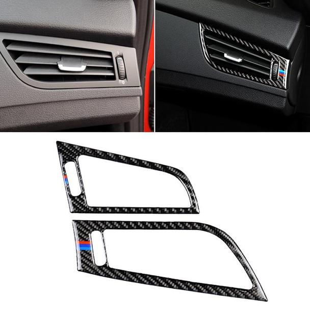 Car Carbon Fiber Side Air Outlet Panel Three Color Decorative Sticker - BMW Z4 2009-2015, Suitable - Left Driving