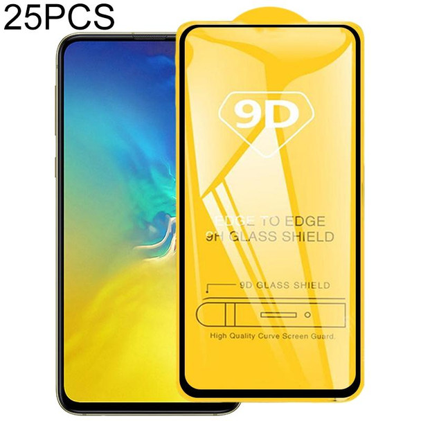 25 PCS 9D Full Glue Full Screen Tempered Glass Film - Galaxy S10e