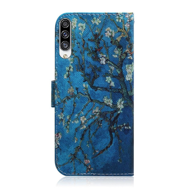 Galaxy A30s Painting Pattern Coloured Drawing Horizontal Flip Leather Case with Holder & Card Slots & Wallet(Apricot Flower)