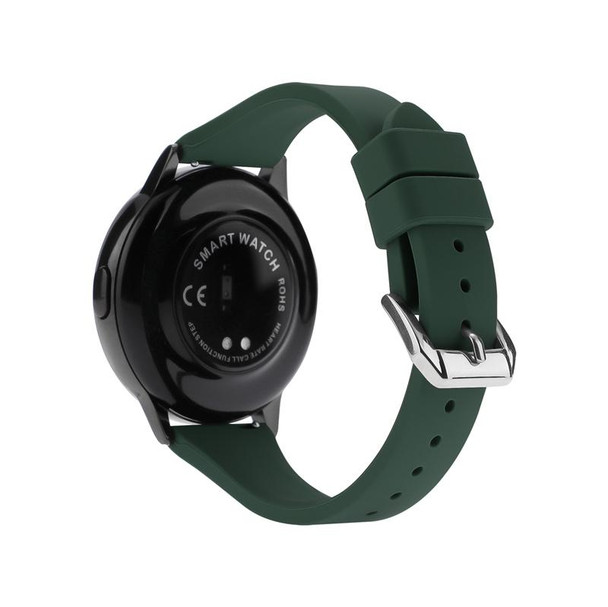 20mm T-shaped Buckle Silicone Watch Band(Olive Green)