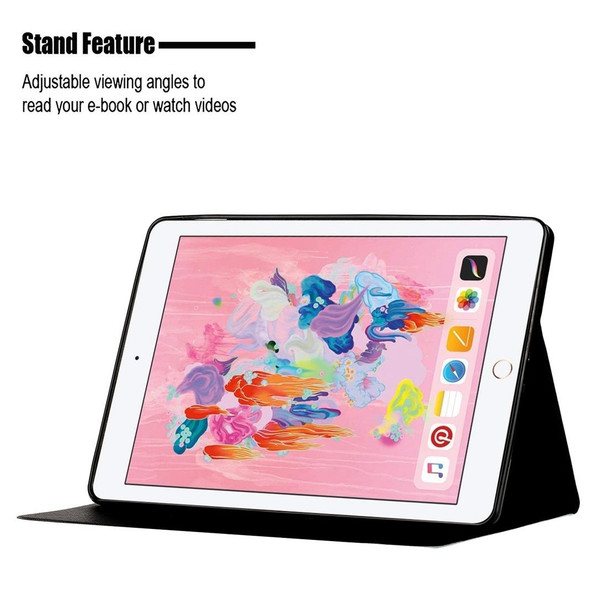 iPad 10.2 / 10.5 TPU Horizontal Flip Leather Case with Holder & Card Slot & Sleep / Wake-up Function(White Marble)