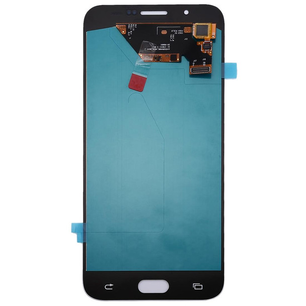 Oled Material LCD Screen and Digitizer Full Assembly for Galaxy A8(White)