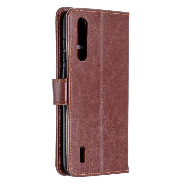 Xiaomi Mi 9 Lite / CC9 Crazy Horse Texture Horizontal Flip Leather Case with Holder & Card Slots & Wallet & Photo Frame(Brown)