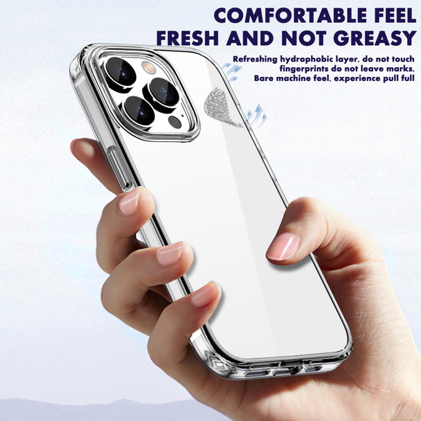 Crystal Clear Shockproof Phone Case - iPhone 13(Transparent Purple)