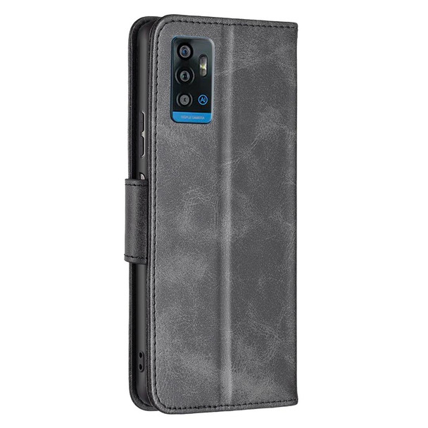 ZTE Blade A71 Retro Lambskin Texture Leather Phone Case(Black)