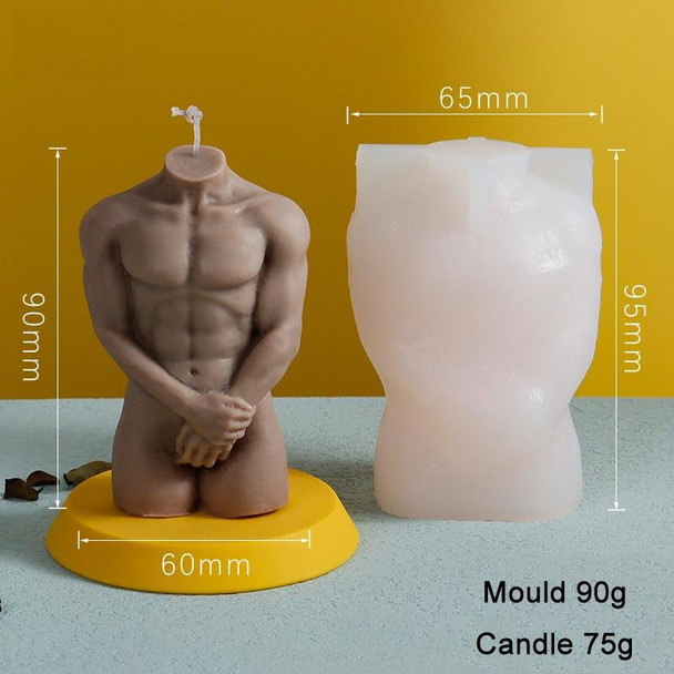 DIY Handmade Scented Candle Body Silicone Mold(Holding Hand Man)