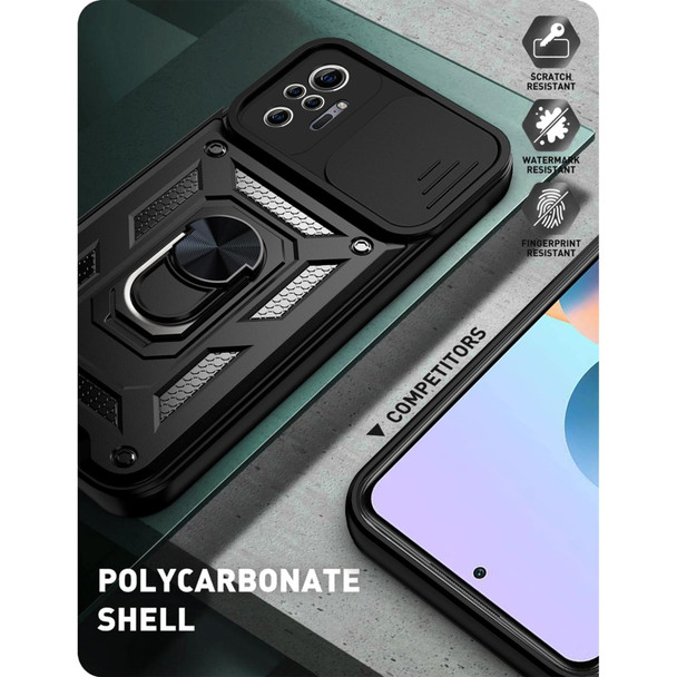 Xiaomi Redmi Note 10 Pro Sliding Camera Cover Design TPU+PC Protective Case(Silver)