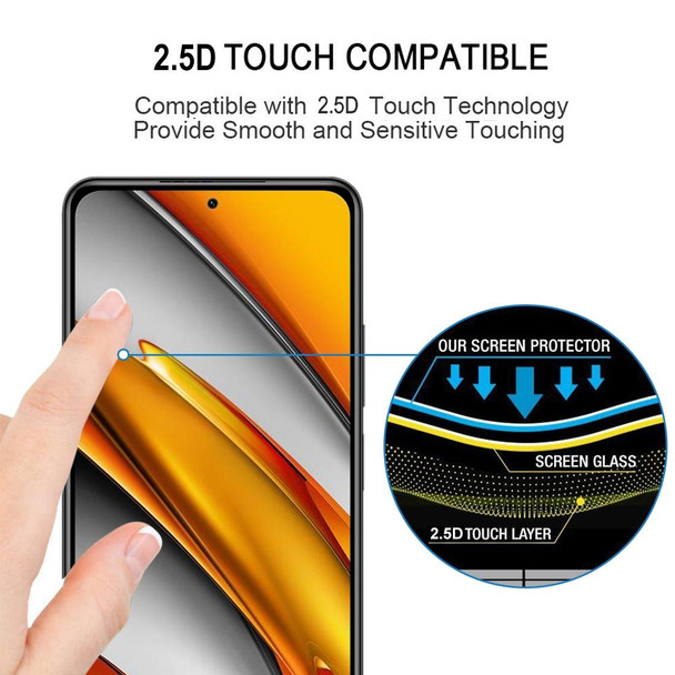 Xiaomi Poco F3 Full Glue Full Screen Tempered Glass Film