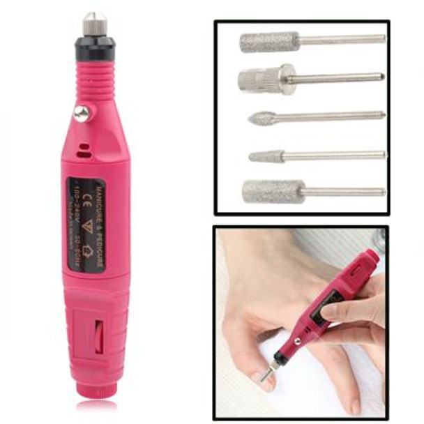 Mini Nail Machine, Variable Speed Rotary Detail Carver(Red)