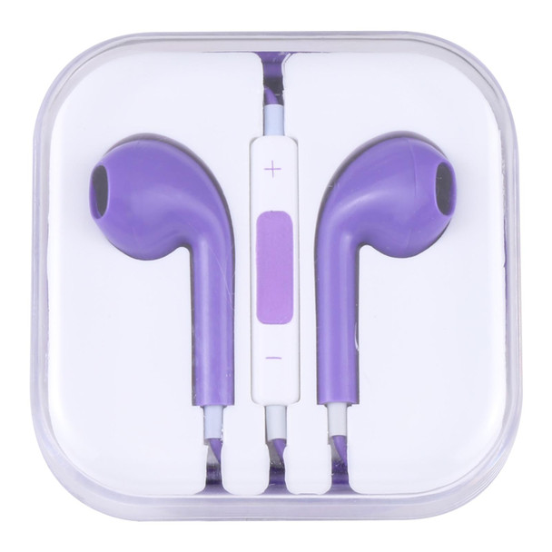 EarPods Wired Headphones Earbuds with Wired Control & Mic(Purple)