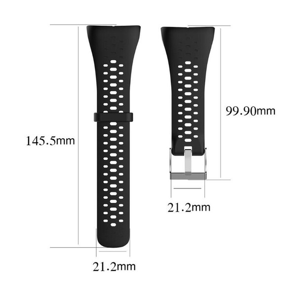Silicone Sport Watch Band for POLAR M400 / M430 (White)