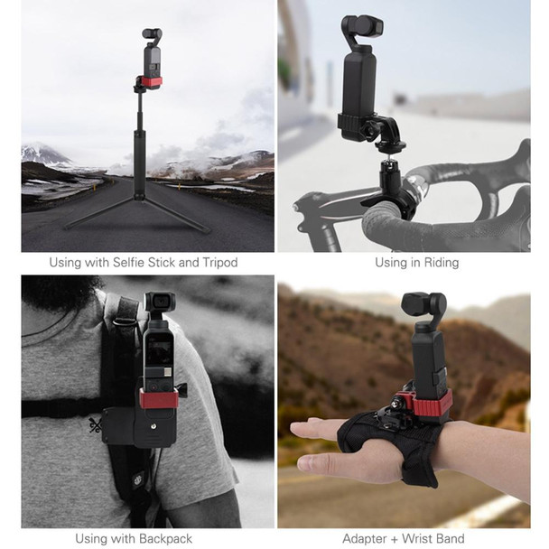 Sunnylife OP-Q9192 Metal Adapter Bracket for DJI OSMO Pocket(Black)