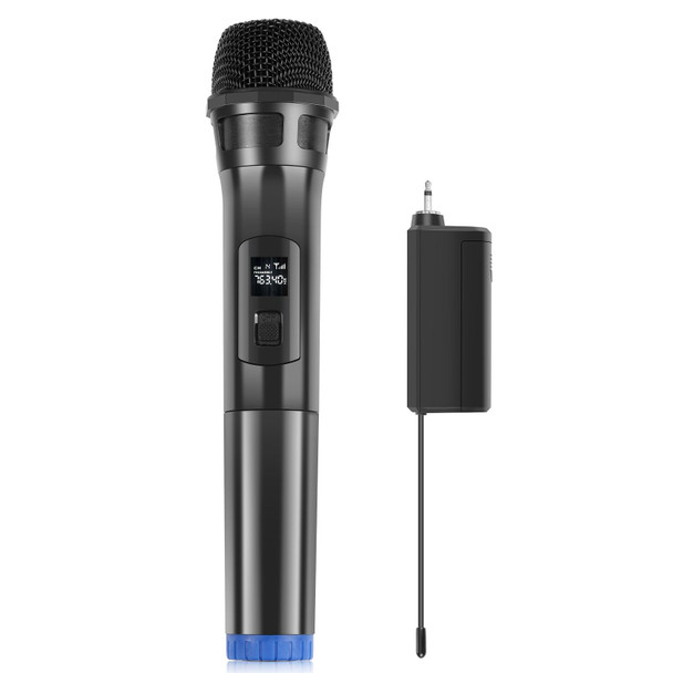 PULUZ UHF Wireless Dynamic Microphone with LED Display (Black)