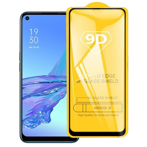 OPPO A53s 9D Full Glue Full Screen Tempered Glass Film