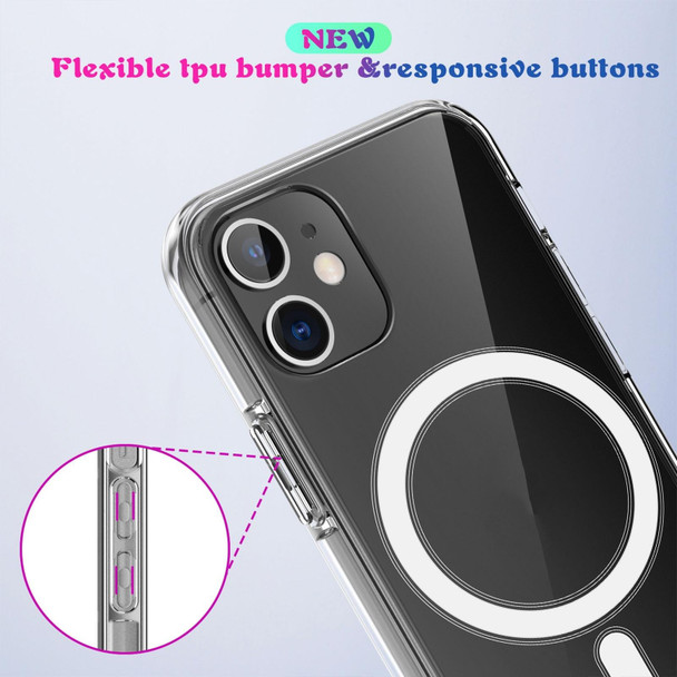 Magsafe Case Simple Magnetic Ring All-inclusive Clear Crystal Acrylic PC +TPU Shockproof Case - iPhone X / XS(Transparent)