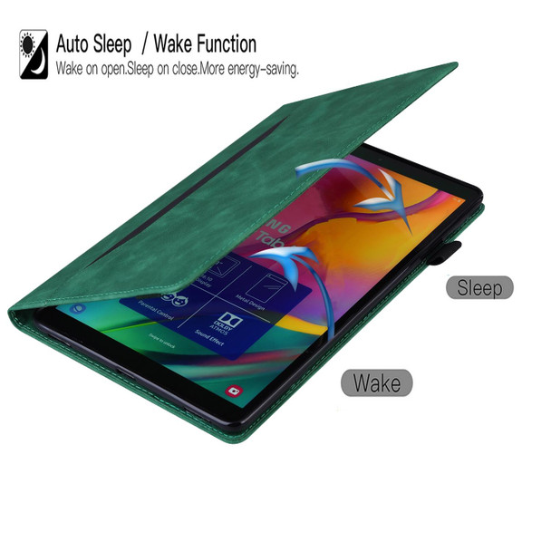 Samsung Galaxy Tab A7 10.4 2020 SM-T500 / SM-T505 Business Shockproof Horizontal Flip Leather Case with Holder & Card Slots & Photo Frame & Pen Slot & Sleep / Wake-up Function(Green)