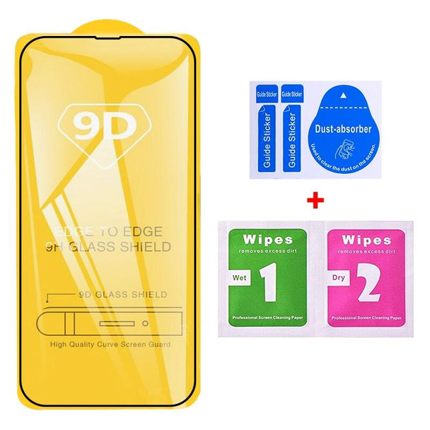 25 PCS 9D Full Glue Full Screen Tempered Glass Film - iPhone 14