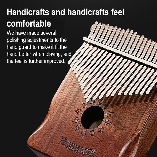 21 Tone Acacia Wood Thumb Piano Kalimba Musical Instruments(Brown-Sun)