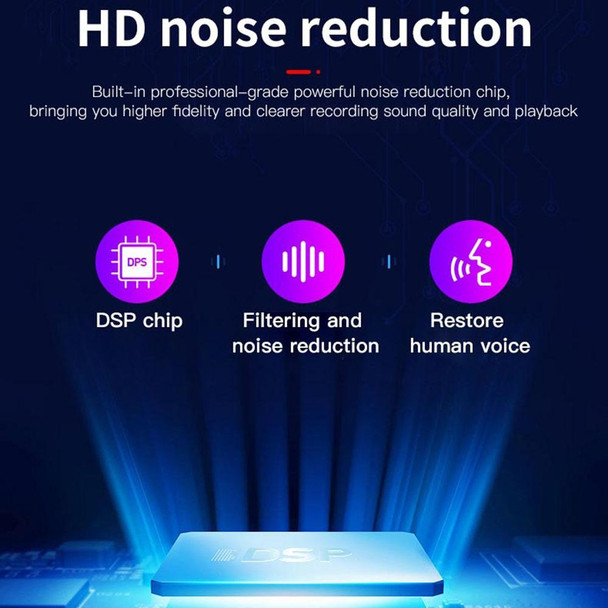 Q37 Intelligent HD Noise Reduction Voice Recorder, Capacity:32GB(Black)