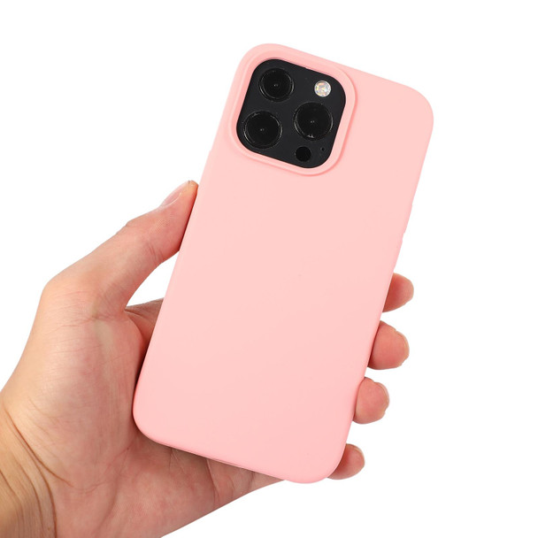 Liquid Silicone Phone Case - iPhone 14 Pro Max (Sand Pink)